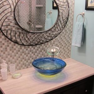 Novatto MARE Glass Vessel Bathroom Sink