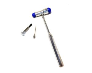 emi buck neurological reflex testing medical hammer - comes with needle and brush (royal)