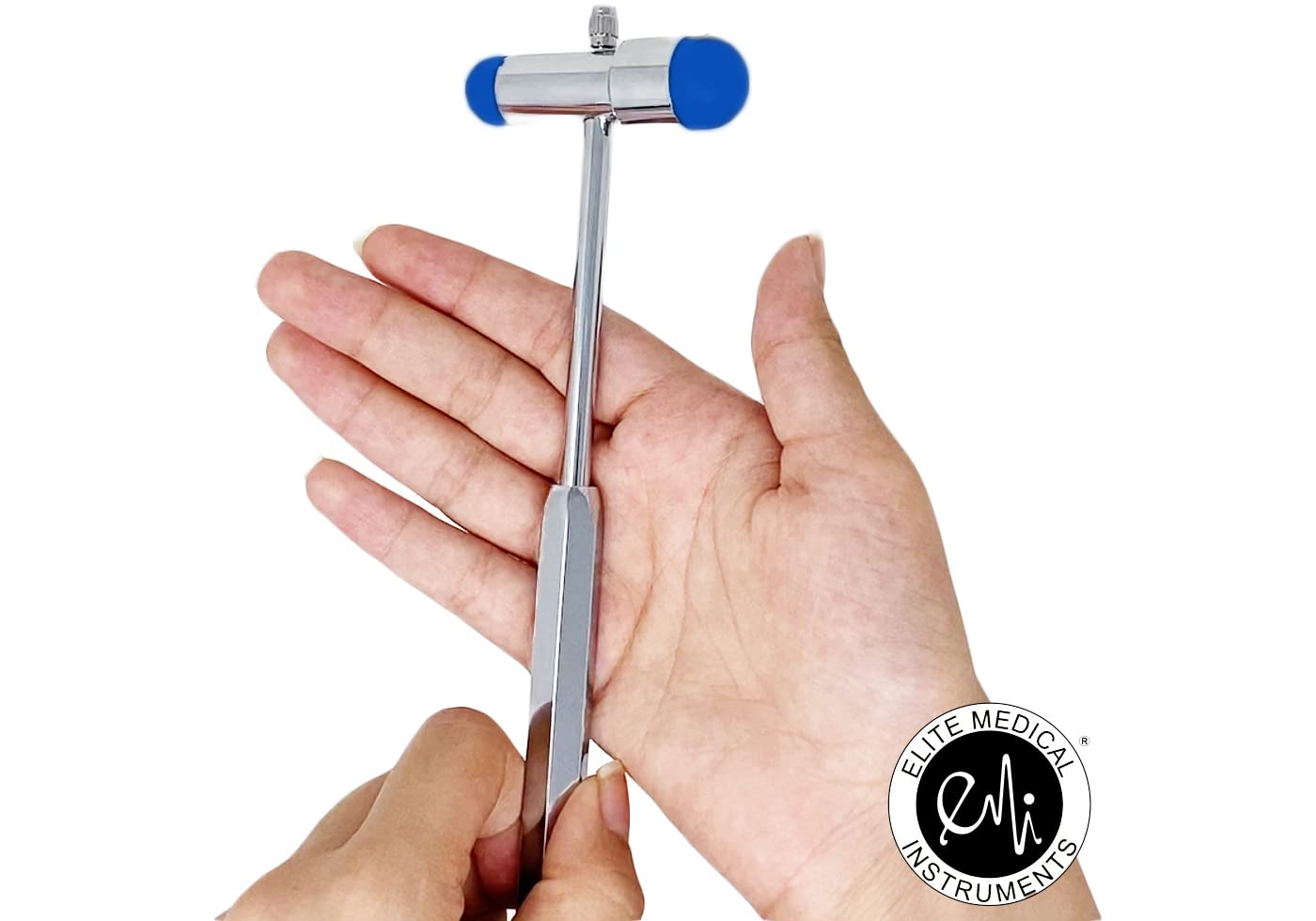 EMI Buck Neurological Reflex Testing Medical Hammer - Comes with Needle and Brush (Royal)