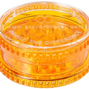 Stortz & Bickle Volcano Plastic Herb Grinder, 2.3, Orange