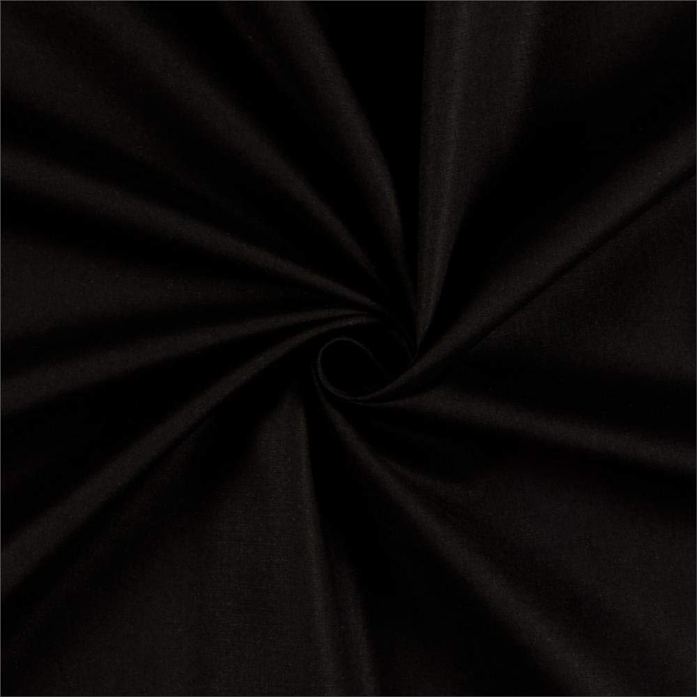 Kona Premium Cotton Jet Black, Fabric by the Yard