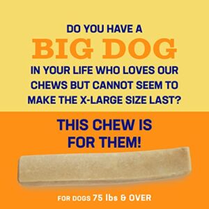 Himalayan Dog Chew for Big Dogs - Long Lasting, Stain Free, Protein Rich, Low Odor - 100% Natural, Healthy & Safe - No Lactose, Gluten Or Grains - XX Large - for Dogs 75 Lbs & Larger