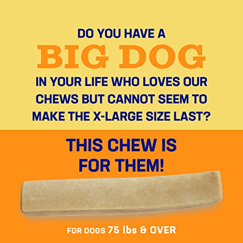 Himalayan Dog Chew for Big Dogs - Long Lasting, Stain Free, Protein Rich, Low Odor - 100% Natural, Healthy & Safe - No Lactose, Gluten Or Grains - XX Large - for Dogs 75 Lbs & Larger