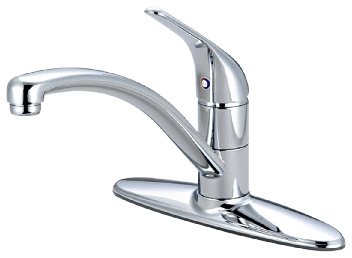 Pioneer 2LG160H-BN Single Handle Kitchen Faucet, PVD Brushed Nickel Finish