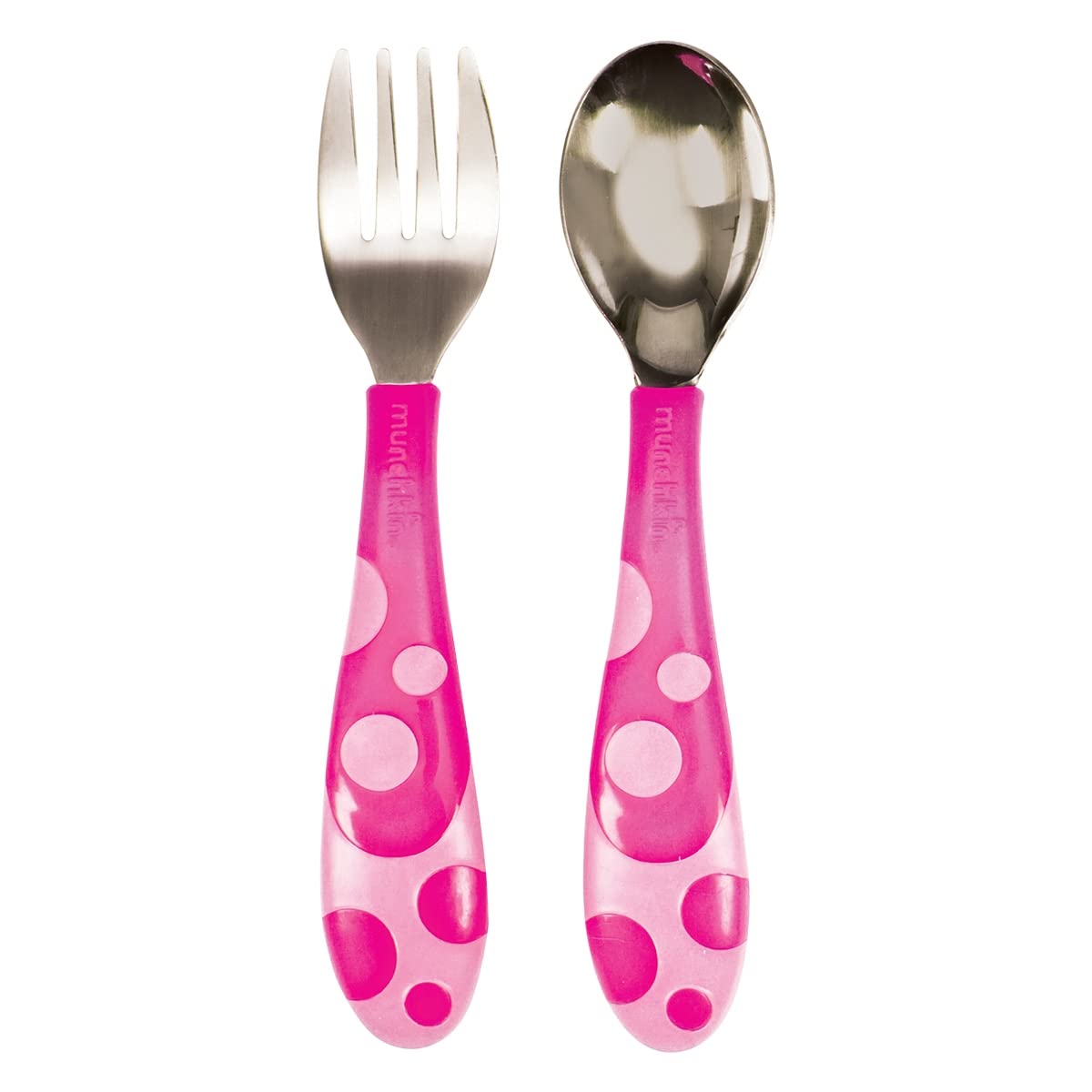 Munchkin Toddler Fork and Spoon Set, Assorted colours