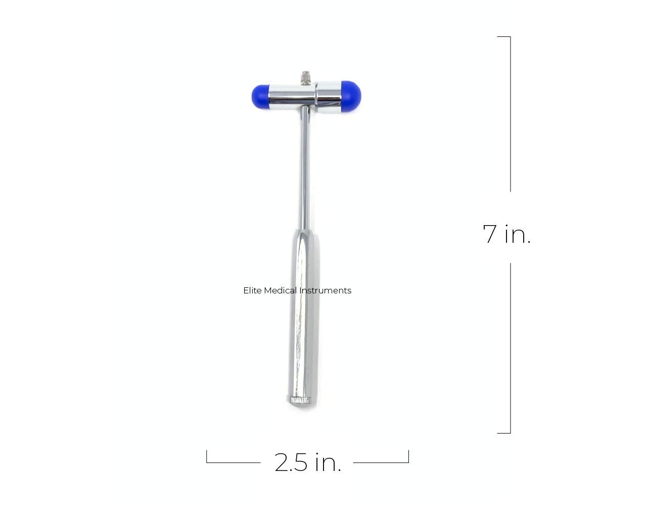 EMI Buck Neurological Reflex Testing Medical Hammer - Comes with Needle and Brush (Royal)