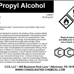 N-Propyl Alcohol High Purity Solvent - New Tamper-Evident Sealed Bottles 1000ml (32oz)