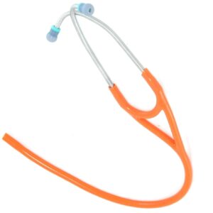 replacement tube (dual lumen binaurals) fits all leading brand single-head cardiology stethoscopes t72 orange