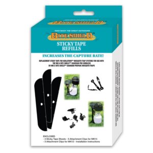 bite shield replacement sticky paper for mosquito traps (3-pack)