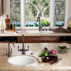 Newport Brass 2510-5103 Nadya Single Handle Kitchen Faucet with Pull-down Spray, Venetian Bronze