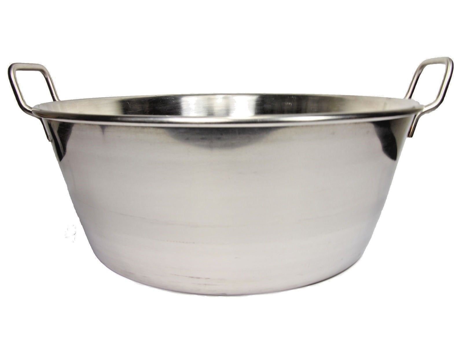 Cazo Para Carnitas 16" Stainless Steel Heavy Duty Acero Inoxidable Wok comal Fry Mexican Style