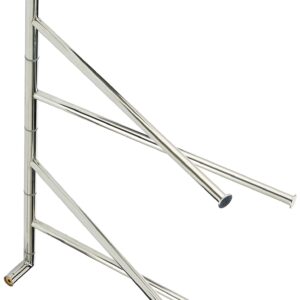 Smedbo SME, STAINLESS STEEL POLISHED FK634 Towel Rail Swing-Arm, 40.7 x 6 x 62.9 cm