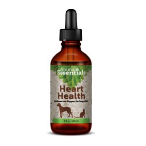 animal essentials heart health for dogs & cats - cardiovascular support supplement, healthy heart, organic hawthorn berry, herbal tincture - 2 fl oz