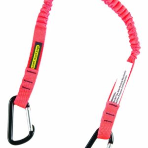 Gear Keeper TL1-3011 3/4" Super Coil Personal Tool Tether/Lanyard with Double Aluminum Carabiners, 21" - 42" Length