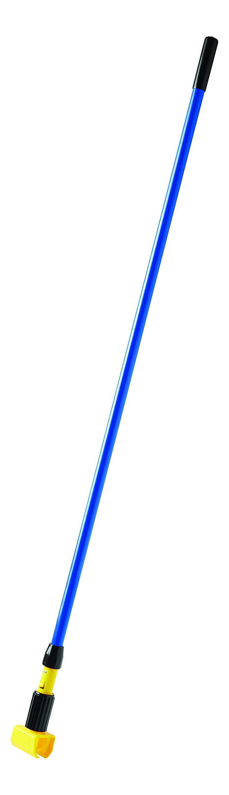 Rubbermaid Commercial Products Gripper Clamp-Style Wet Mop, 60-Inch, Blue, Fiberglass Handle, Heavy Duty Mop Head Replacement for Industrial/Household Floor Cleaning, Pack of 12