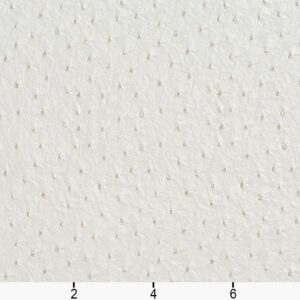 G017 White Emu Ostrich Faux Leather Vinyl by The Yard from Mitchell Faux Leathers