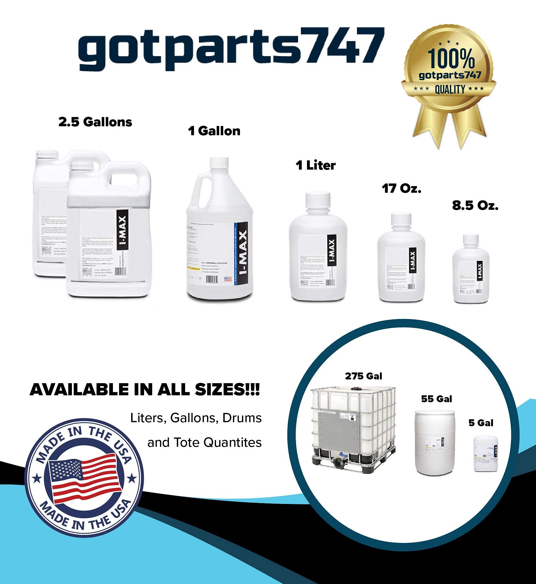 Isopropyl Alcohol 91% - 5 Gallons of High Purity IPA - Includes One Spigot- Made in USA - HDPE Pail