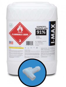 isopropyl alcohol 91% - 5 gallons of high purity ipa - includes one spigot- made in usa - hdpe pail