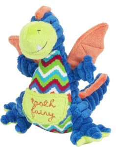 maison chic plush tooth fairy pillow for little boys and girls about to loose a tooth (dragon, drake)