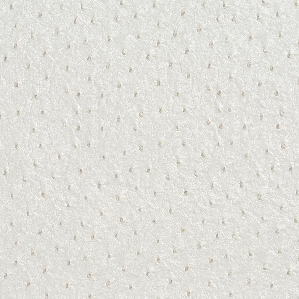 G017 White Emu Ostrich Faux Leather Vinyl by The Yard from Mitchell Faux Leathers