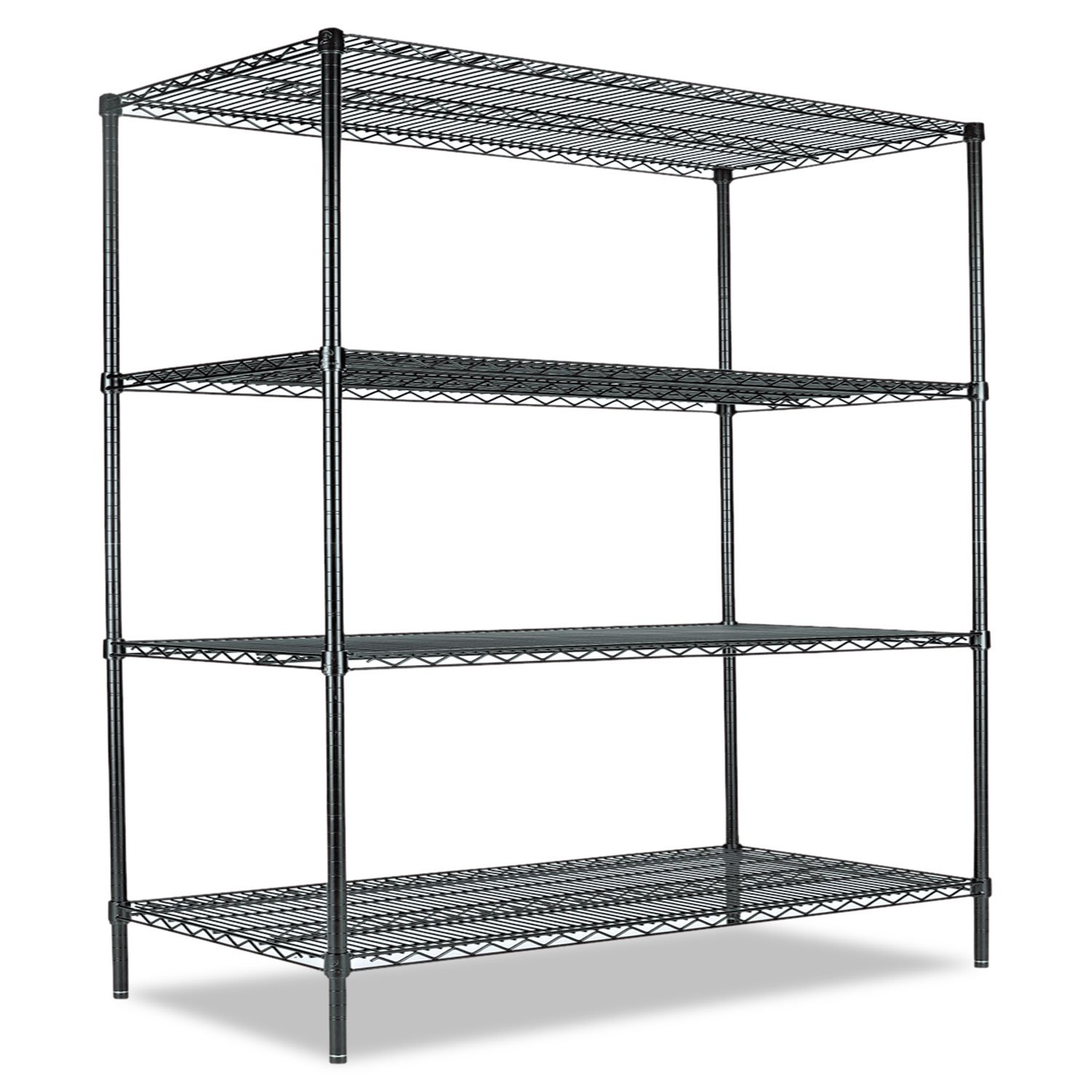 Alera All-Purpose Wire Shelving Starter Kit, 60 by 24 by 72-Inch, Green