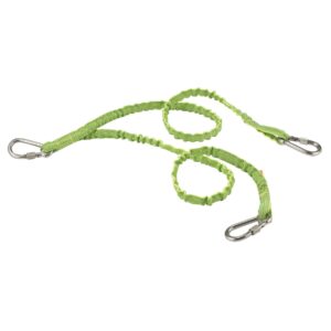 ergodyne squids 3311 tool lanyard with twin legs and stainless steel locking carabiners, 15 pounds