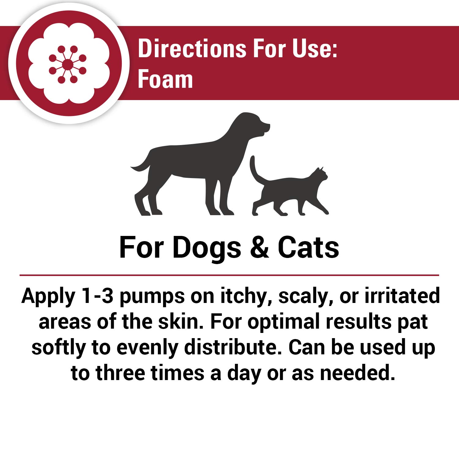 Vet Classics Allergy Hot Spot Foam for Dogs and Cats – Pet Spray for Hot Spots, Itchy, Irritated Skin – Includes Aloe Vera – Quiet Pet Foam for Sensitive Skin, Quick-Drying – 8 Oz.