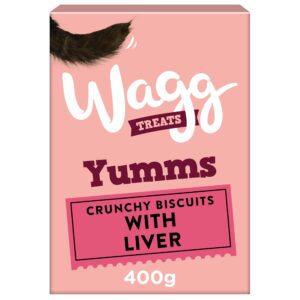 wagg'mmms dog biscuits with liver 400 g (pack of 5)