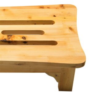 ALFI brand AB4408 24-Inch Solid Wood Stepping Stool for Easy Access