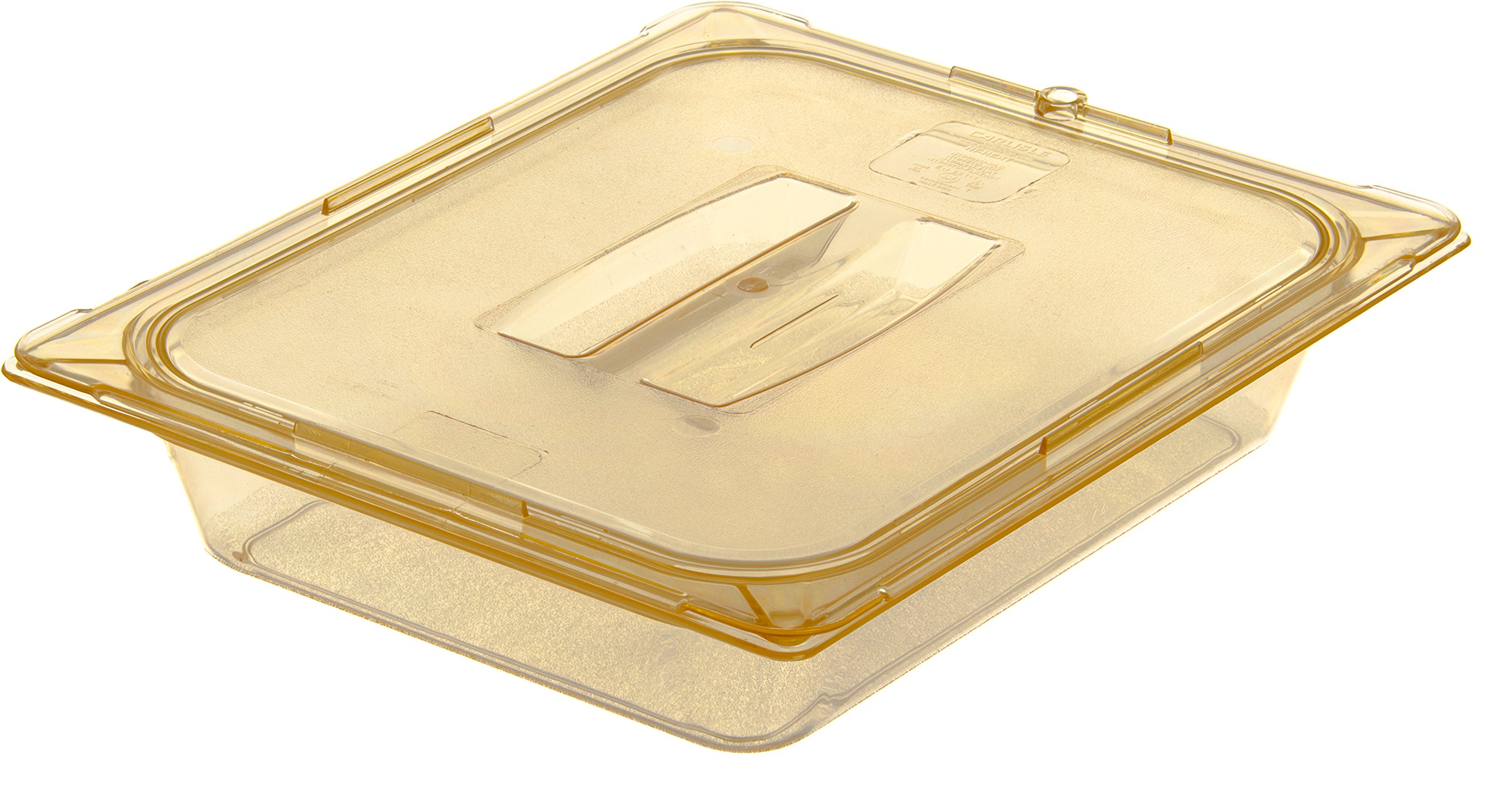 Carlisle FoodService Products 10420B13 StorPlus High Heat Food Pan, 2.5" Deep, Half Size, Amber