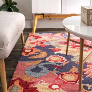 nuLOOM Hand Hooked Felicity Area Rug, 5x8, Multi