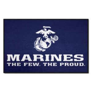 fanmats military 'marines' nylon face starter rug, 19"x30"