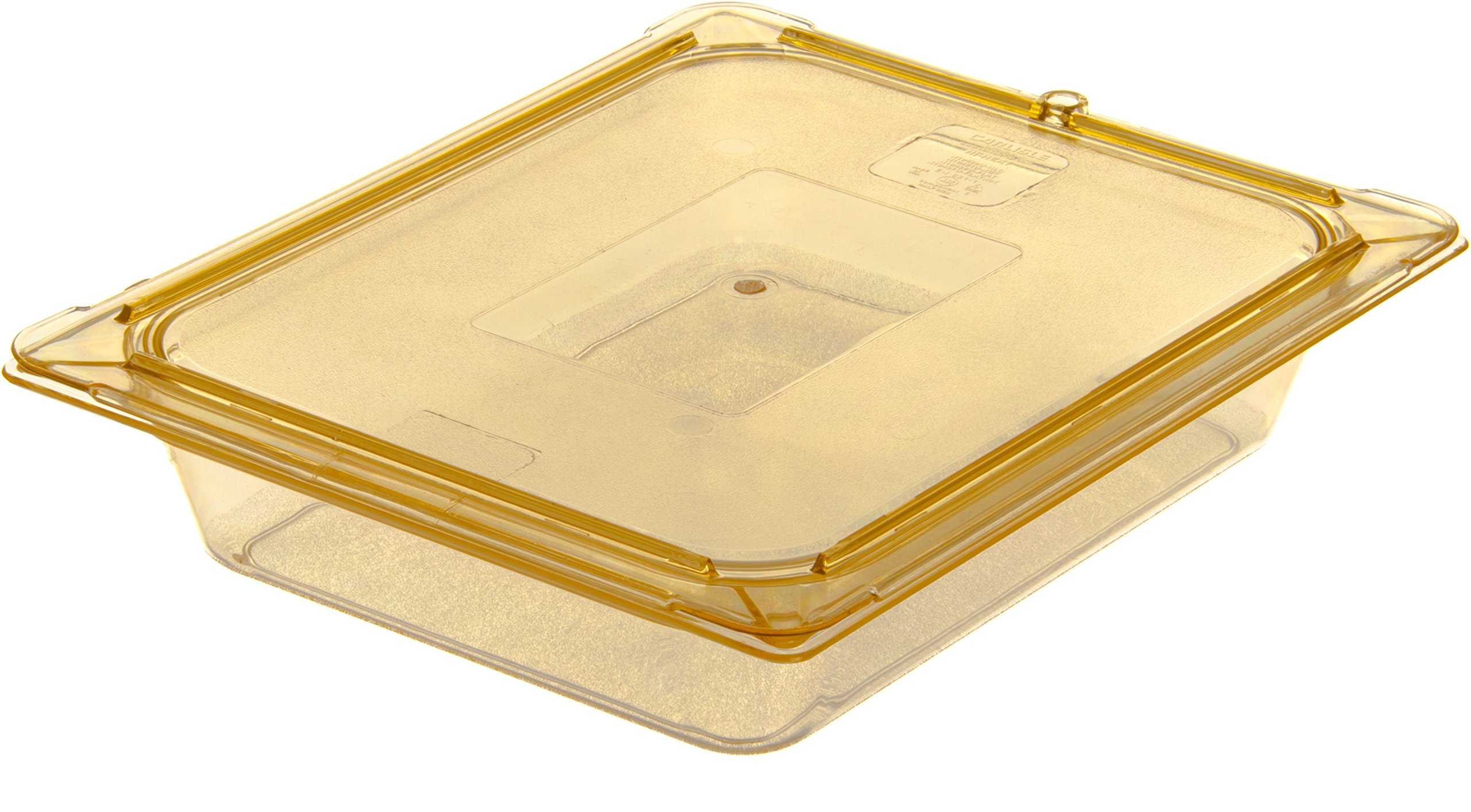 Carlisle FoodService Products 10420B13 StorPlus High Heat Food Pan, 2.5" Deep, Half Size, Amber