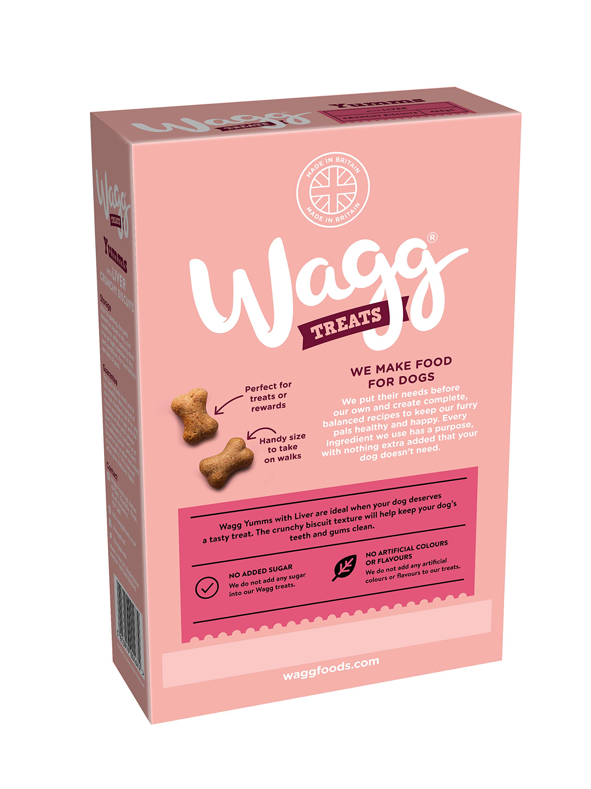 Wagg'mmms Dog Biscuits With Liver 400 g (Pack of 5)