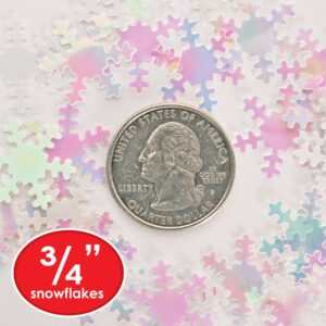 Beistle Iridescent Snowflakes Confetti 1/2 Ounce