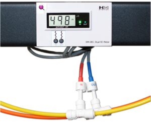 hm digital dm-2ec commercial in-line dual ec monitor, 0-9990 µs range, +/- 2% readout accuracy