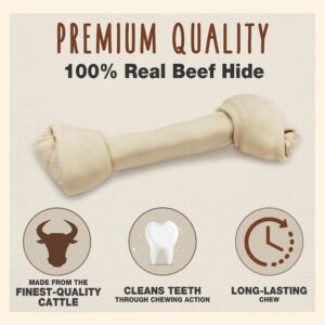 Cadet Premium Grade Beef Hide for Dogs, Rawhide Long Lasting Dog Chews, Chips, Curls & Rolls for Small/Medium/Large Dogs