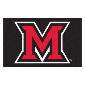 miami ohio redhawks ncaa ulti-mat" floor mat (5x8')"