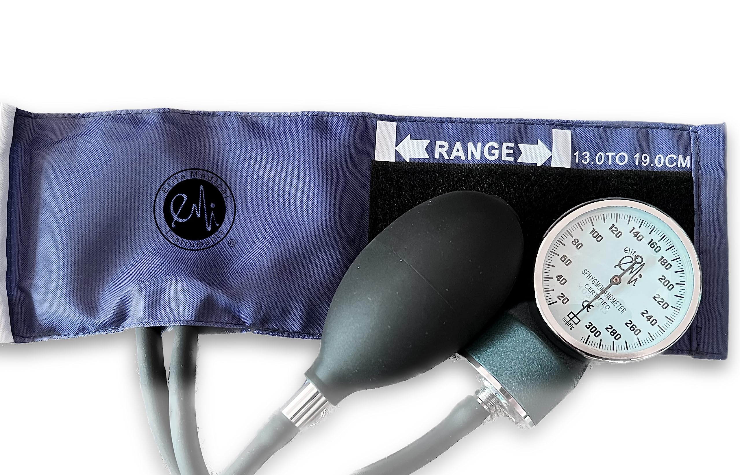 EMI Infant Sized Aneroid Sphygmomanometer Blood Pressure Monitor Set with Bulb, Gauge, and Infant-Size Cuff. Includes Convenient Carrying Case