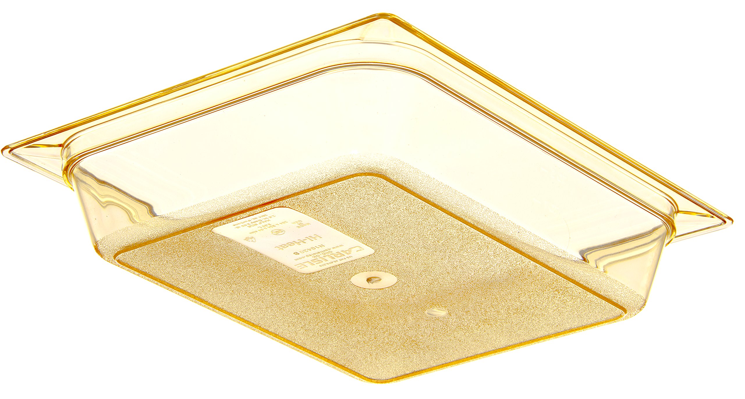 Carlisle FoodService Products 10420B13 StorPlus High Heat Food Pan, 2.5" Deep, Half Size, Amber