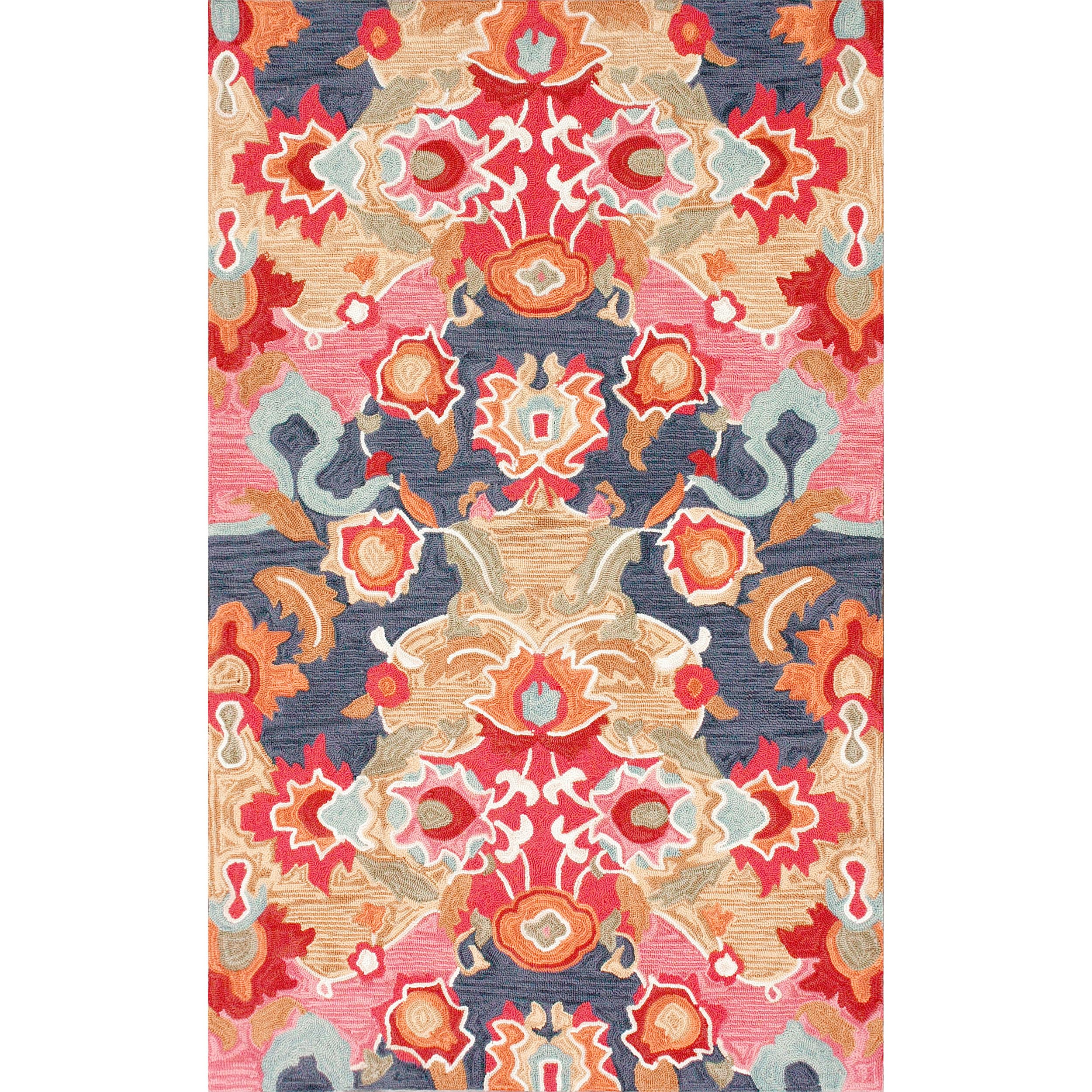 nuLOOM Hand Hooked Felicity Area Rug, 5x8, Multi