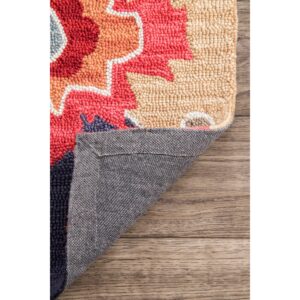 nuLOOM Hand Hooked Felicity Area Rug, 5x8, Multi