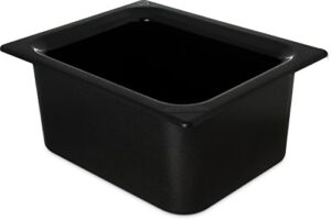 carlisle foodservice products cm110103 coldmaster insulated food pan, 1/2 size, 6 quart, black