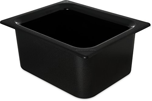 Carlisle FoodService Products CM110103 Coldmaster Insulated Food Pan, 1/2 Size, 6 quart, Black