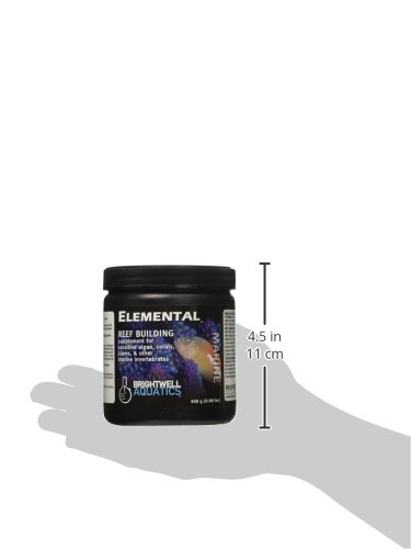 Brightwell Aquatics Elemental - Reef Building Supplement for Coralline Algae, Corals, Clams & Other Marine Invertebrates, 400-g