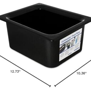 Carlisle FoodService Products CM110103 Coldmaster Insulated Food Pan, 1/2 Size, 6 quart, Black