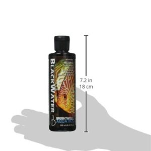 Brightwell Aquatics Blackwater Water Conditioner with Humic Substances for All Planted and Blackwater Biotope Aquariums, 250-ml (BWR250)