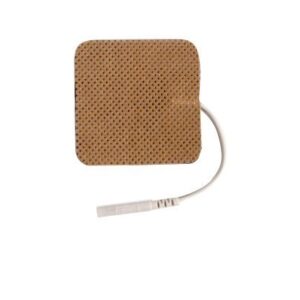 10 Resealable Pack of 4 Electrodes Each Total 40 Electrodes - ESA Medical Premium 40 Electrodes 2.0" x 2.0" Sqaure Tan Cloth Electrode Pads with US Made Gel Adhesive by Pro-Patch®