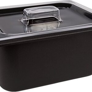 Carlisle FoodService Products CM110103 Coldmaster Insulated Food Pan, 1/2 Size, 6 quart, Black