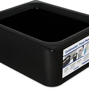 Carlisle FoodService Products CM110103 Coldmaster Insulated Food Pan, 1/2 Size, 6 quart, Black